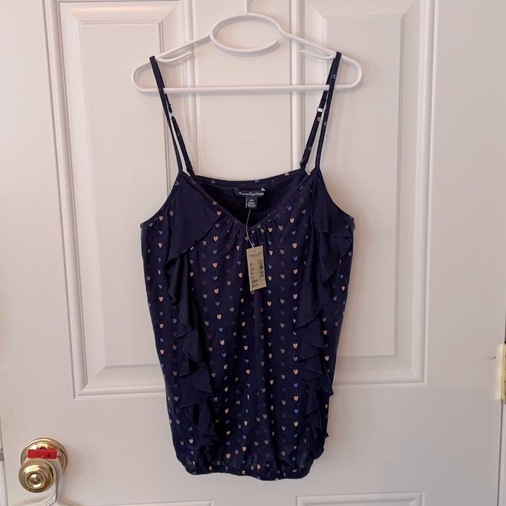 American Eagle Outfitters heart print tank